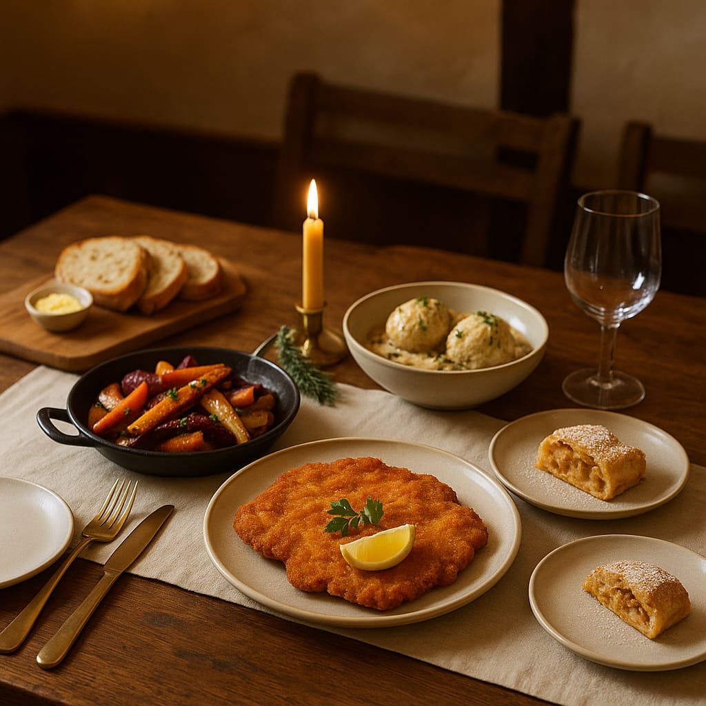 Gemütlicher Restauranttisch